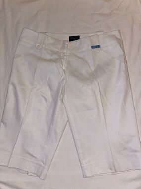 The Limited White Pants with Black Labels - Drew Fit
